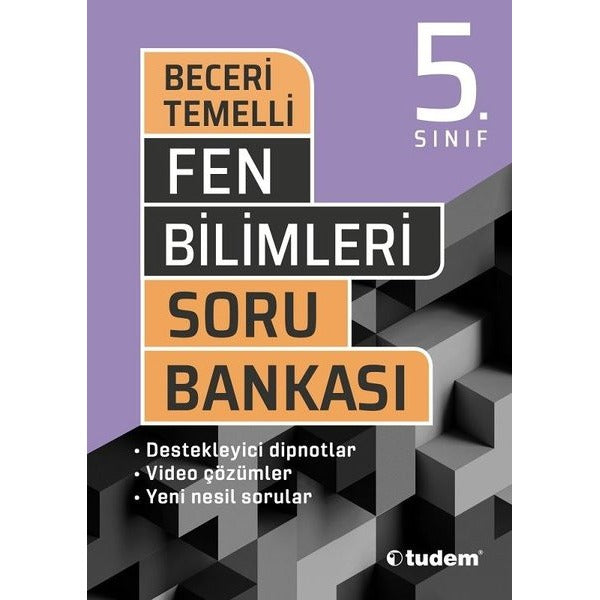 5.Sınıf Fen Bilimleri Beceri Temelli Soru Bankası | Tudem Yayınları - Ders Kitapları (İnce Kapak)