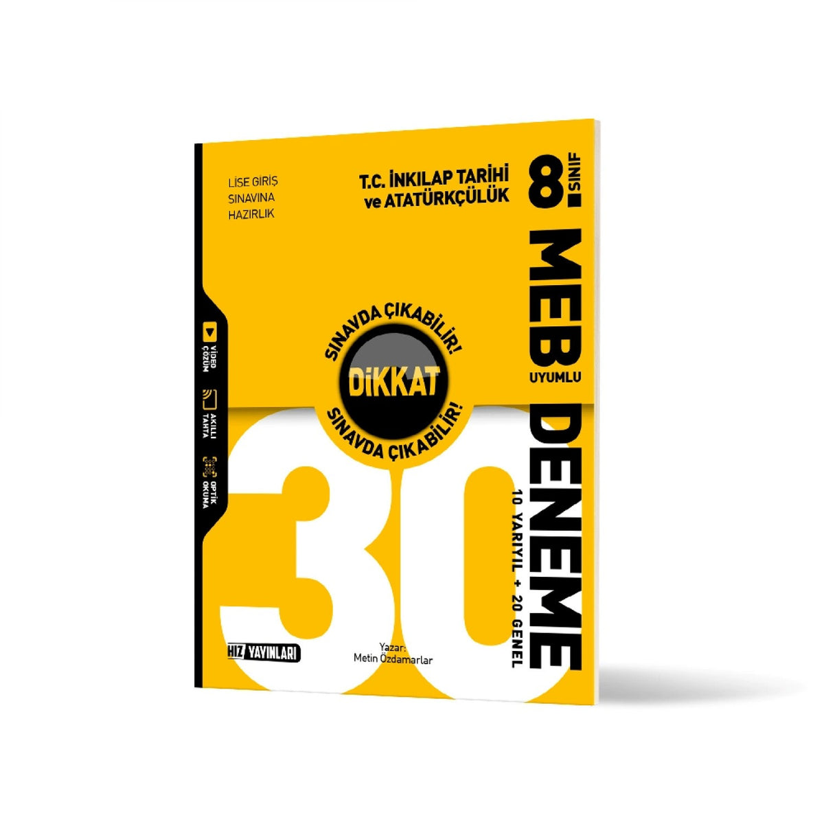 8. Sınıf 30 Lu Deneme T.C. İnkılap Tarihi ve Atatürkçülük | Hız Yayınları (İnce Kapak)
