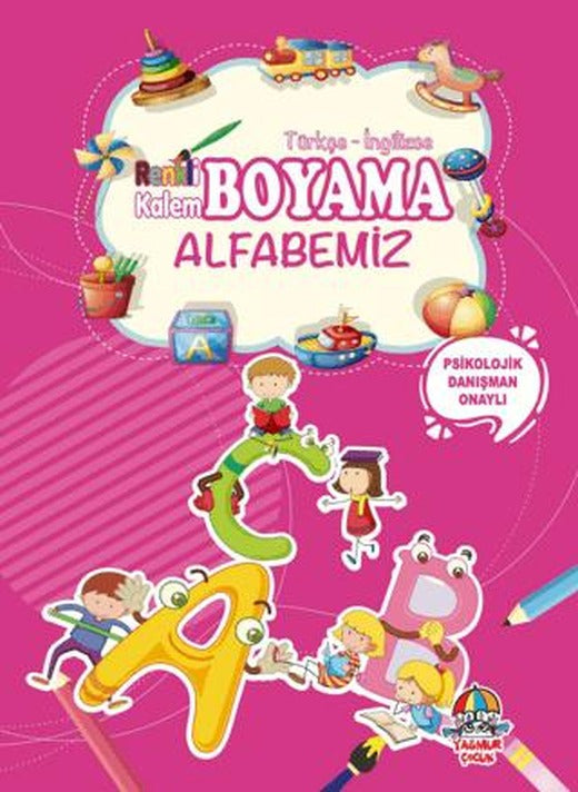 Renkli Kalem Boyama - Alfabemiz