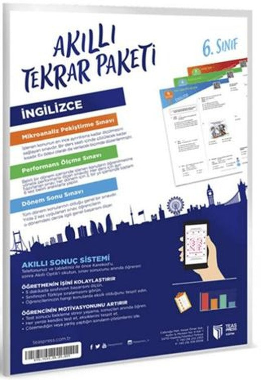 6. Sınıf İngilizce Akıllı Tekrar Paketi | Teas Press (Ciltsiz)
