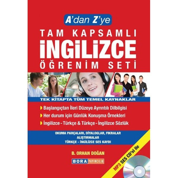 A' dan Z'ye Tam Kapsamlı İngilizce Öğrenim Seti | Bora Yayıncılık (İnce Kapak)