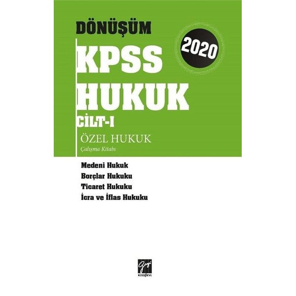 2020 Dönüşüm KPSS Hukuk Cilt 1 | Gazi Kitabevi (Ciltsiz)