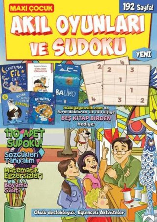 Maxi Çocuk Akıl Oyunları ve Sudoku 12 | Maxi Yayıncılık (Ciltsiz)