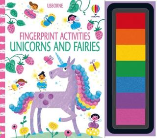 Fingerprint Activities Unicorns And Fairies | Usborne (Ciltli)  - Resim 1