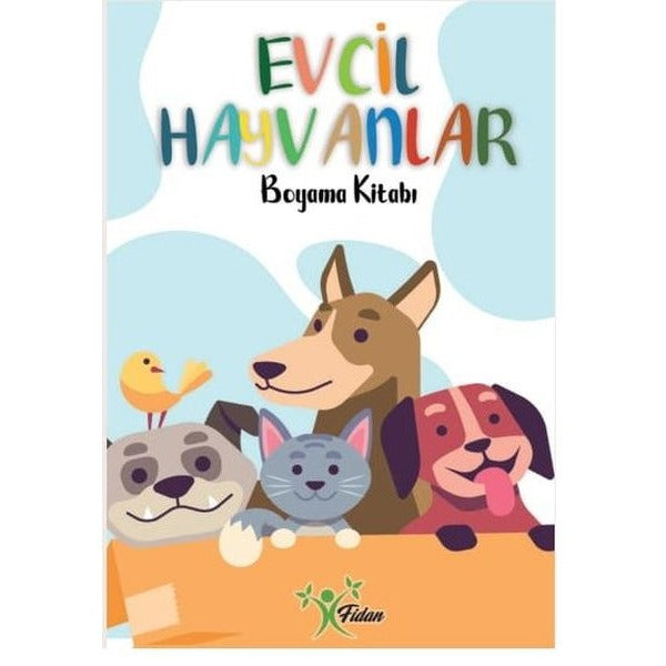 Evcil Hayvanlar - Boyama Kitabı | Fidan (Ciltsiz)