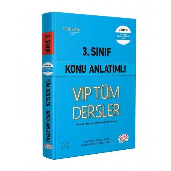 3.Sınıf VIP Tüm Dersler Konu Anlatımlı - Mavi Kitap | Editör (İnce Kapak)  - Resim 1