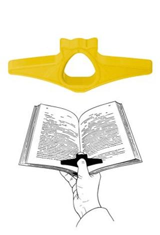 Kitap Okuma Yüzüğü Kedi Modelli - Sarı | Bcoverart - Resim 1