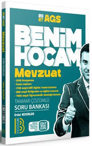 2027 AGS Mevzuat Tamamı Çözümlü Soru Bankası | Benim Hocam Yayınları (Ciltsiz)  - Resim 1