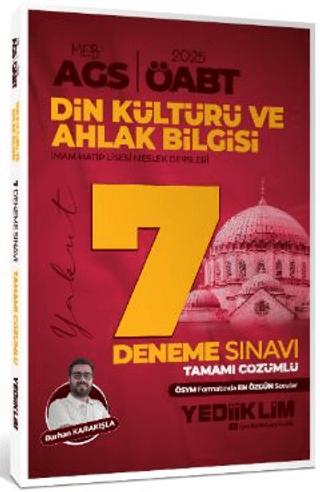 2025 MEB AGS ÖABT Din Kültürü ve Ahlak Bilgisi Öğretmenliği Tamamı Çözümlü 7 Deneme Sınavı | Yediiklim Yayınları (Ciltsiz)  - Resim 1