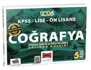 2026 KPSS - Lise - Ön Lisans Akılda Kalan Coğrafya Harita Tablo ve Grafiklerle +5 Deneme İlaveli