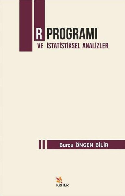 R Program ve İstatistiksel Analizler | Kriter (İnce Kapak)