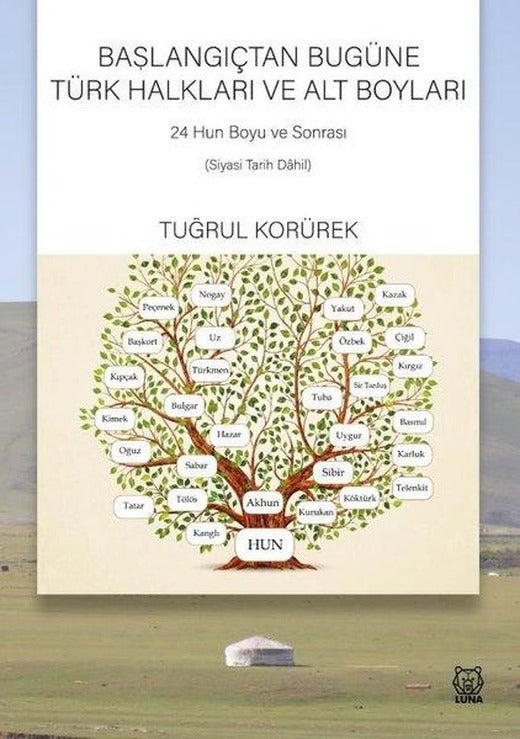 Başlangıçtan Bugüne Türk Halkları ve Alt Boyları - 24 Hun Boyu ve Sonrası Siyasi Tarih Dahil | Luna Yayınları (İnce Kapak)
