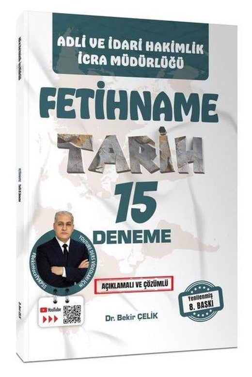 Adli İdari Hakimlik İcra Müdürlüğü-Fetihname Tarih 15 Deneme - Açıklamalı ve Çözümlü | Pelikan Yayınları (İnce Kapak)