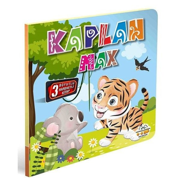 Kaplan Max - 3 Boyutlu Hareketli Kitap | 0-6 Yaş Yayınları