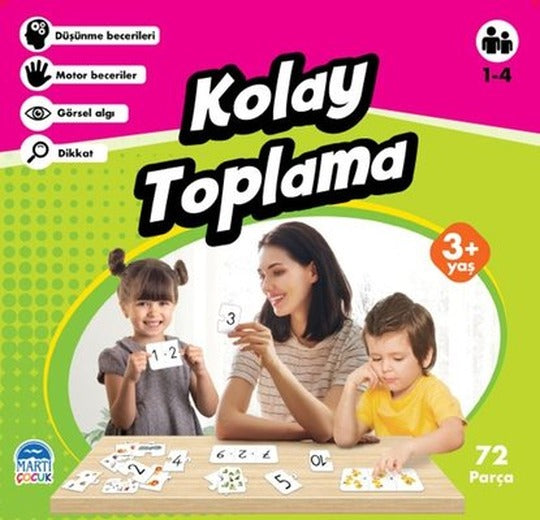 Kolay Toplama-Eğitici Yapboz 3+ Yaş | Martı Yayınları