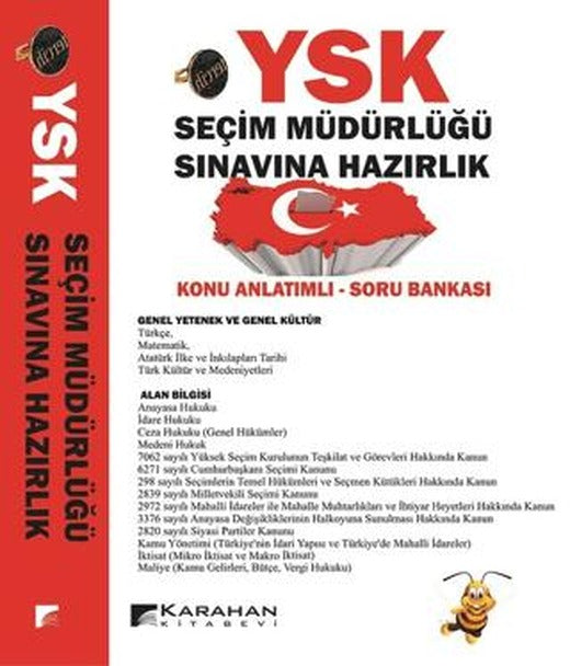 YSK Seçim Müdürlüğü Sınavına Hazırlık Konu Anlatımlı Soru Bankası