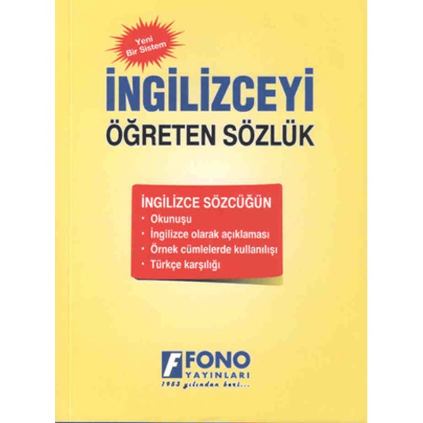 İngilizceyi Öğreten Sözlük | Fono Yayınları (İnce Kapak)