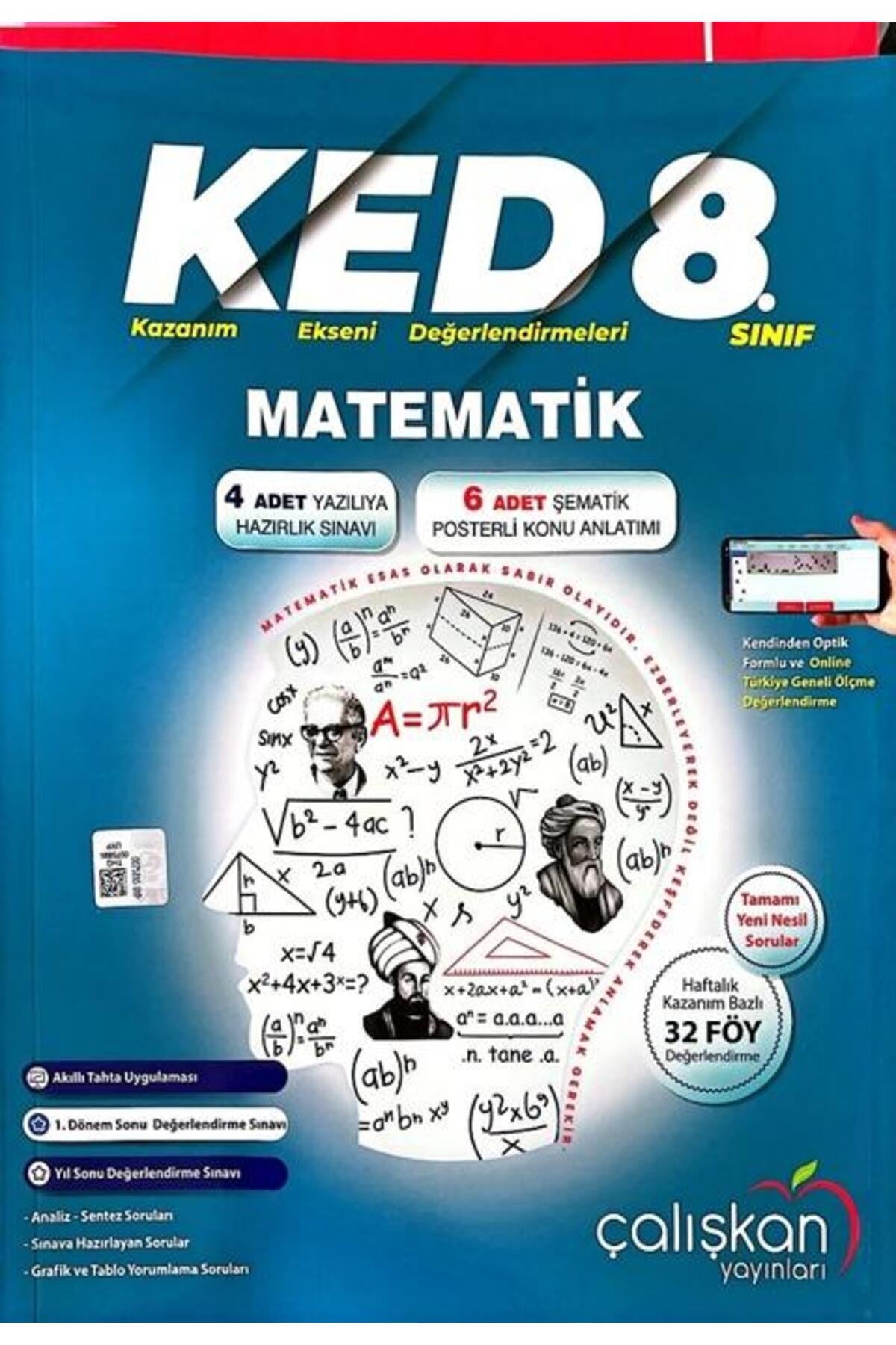 Çalışkan 8. Sınıf KED Matematik kitap kapağı