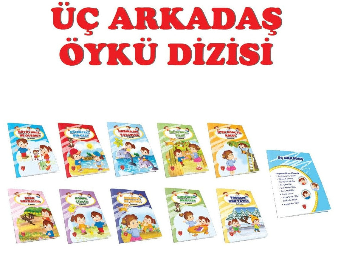 Çalışkan Arı 2026 1. Sınıf Üç Arkadaş Öykü Dizisi(10 Kitap - Sınav) - AZİZ SİVASLIOĞLU kitap kapağı