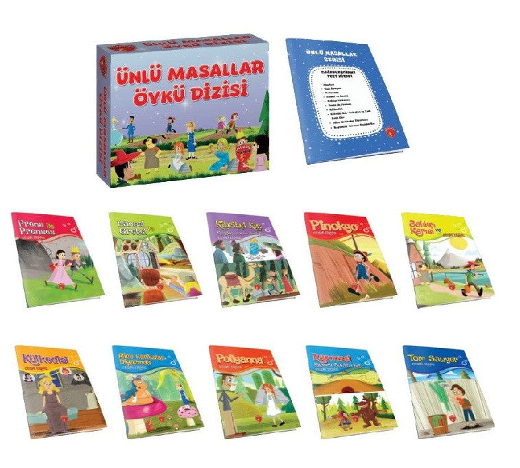 Çalışkan Arı 2026 3. Sınıf Ünlü Masallar Öykü Dizisi (10 Kitap - Sınav Kututlu) kitap kapağı