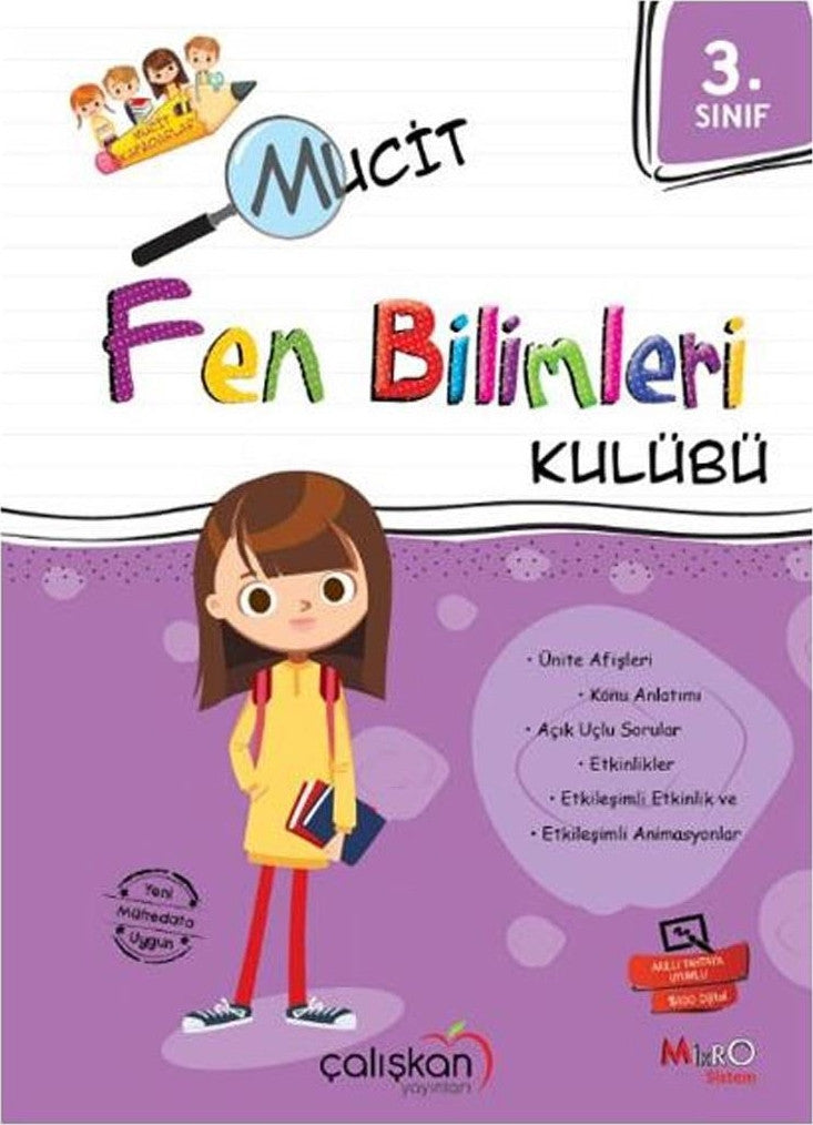 Çalışkan Yayınları 3. Sınıf Fen Bilimleri Mucit Defter kitap kapağı