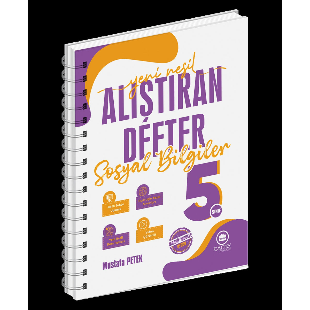 Çanta 5.Sınıf Sosyal Alıştıran Defter Yeni kitap kapağı