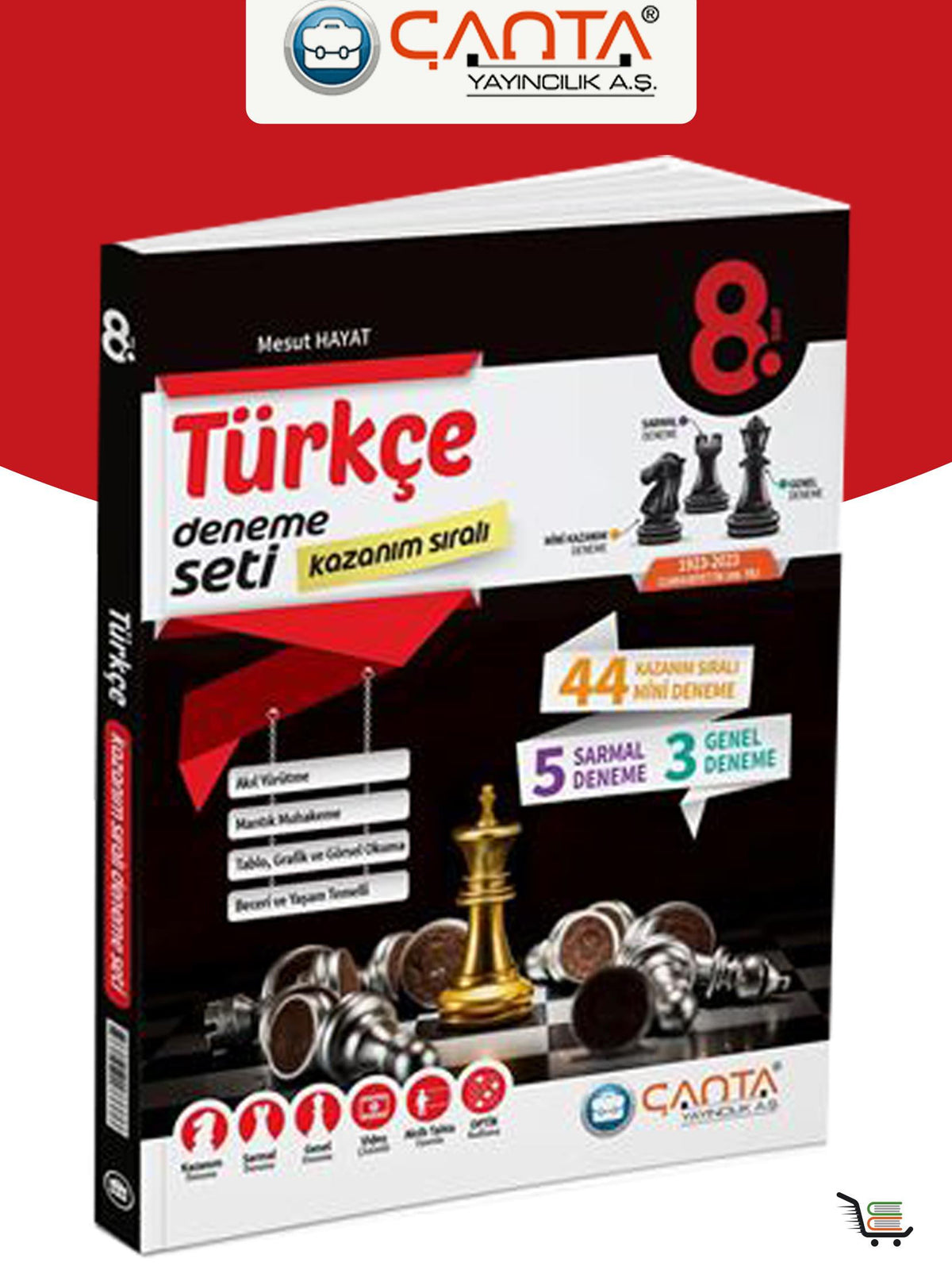 Çanta 8. Sınıf Mini Türkçe Kazanım Sıralı Deneme Seti kitap kapağı