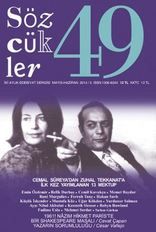 Sözcükler Dergisi Sayı: 49 Mayıs -Haziran 2014 | Sözcükler Yayınları (Ciltsiz)