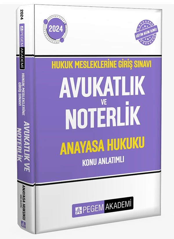 2026 Hukuk Mesleklerine Giriş Sınavı HMGS Anayasa Hukuku Konu Anlatımlı | Pegem Akademi Yayıncılık (Ciltsiz)