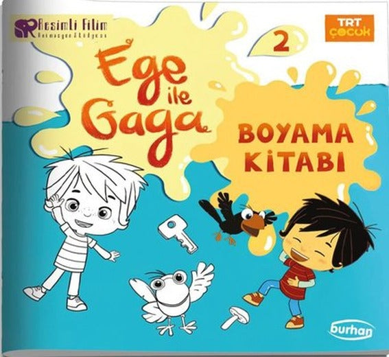 TRT Çocuk Ege ile Gaga Boyama Kitabı 2 | Burhan Yayıncılık