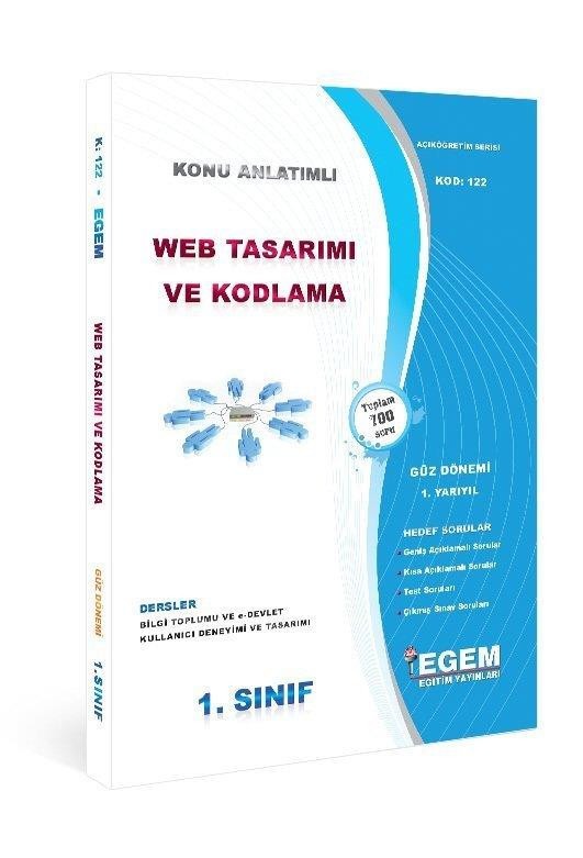 1. Sınıf 1. Yarıyıl Web Tasarımı ve Kodlama Konu Anlatımlı - Kod 122