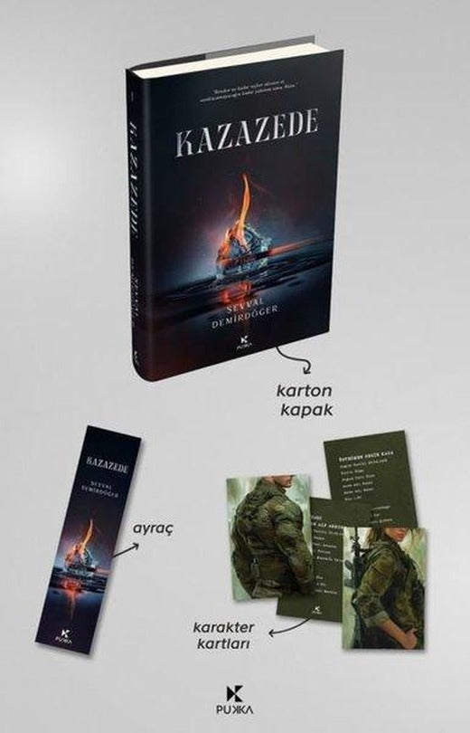 Kazazede 1 - Ayraç ve Karakter Kartı Hediyeli | Pukka Yayınları (Ciltli)