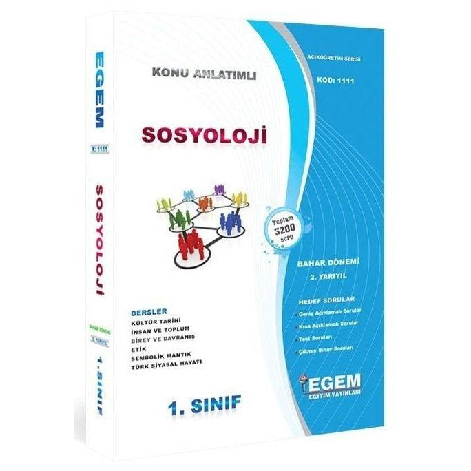 1. Sınıf Sosyoloji Konu Anlatımlı Soru Bankası (Bahar Dönemi)