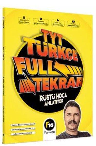 2023 Rüştü Hoca TYT Türkçe Full Tekrar Video Ders Kitabı | F10 Yayınları (İnce Kapak)  - Resim 1