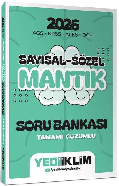 2026 AGS KPSS ALES DGS Sayısal Sözel Mantık Tamamı Çözümlü Soru Bankası | Yediiklim Yayınları (İnce Kapak)  - Resim 1