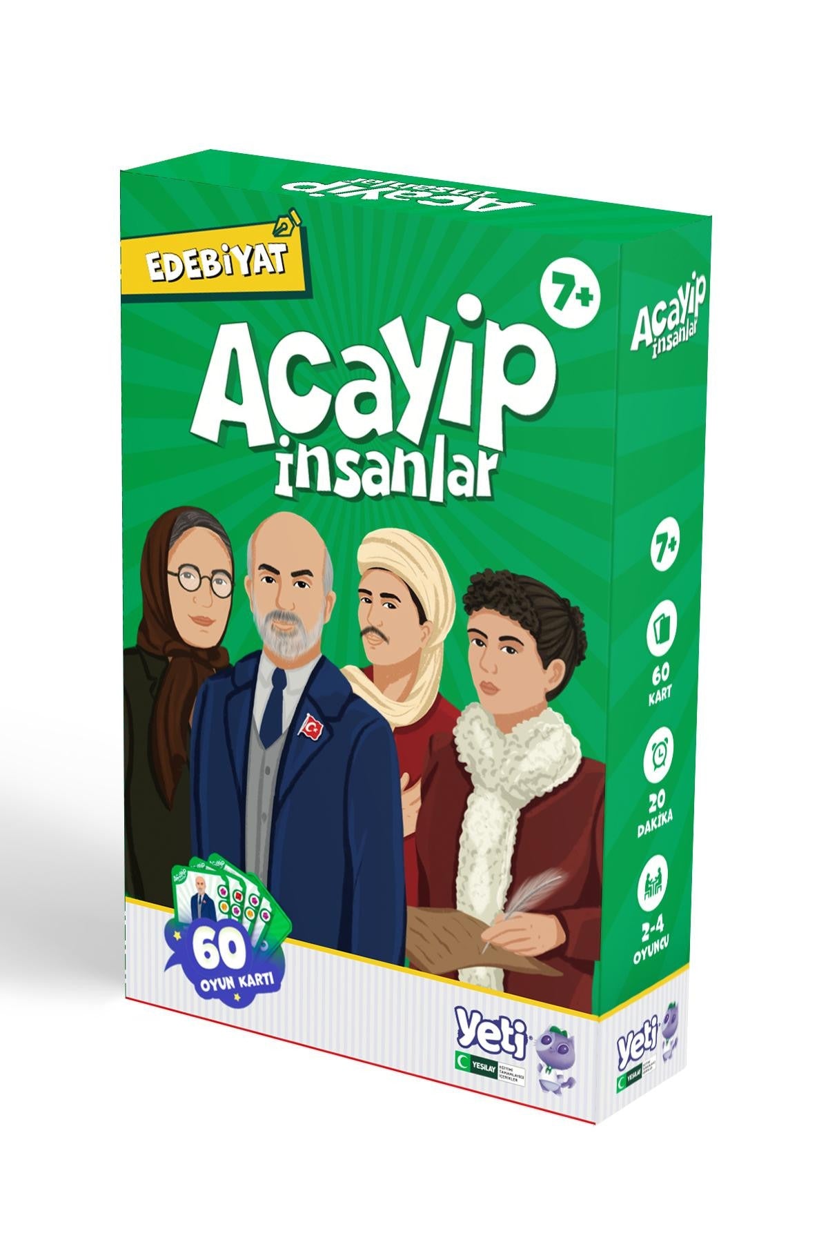 Acayip İnsanlar Kart Oyunu - Edebiyat | YETİ (Yeşilay Eğitim Tamamlayıcı İçerikler) (Ciltsiz)