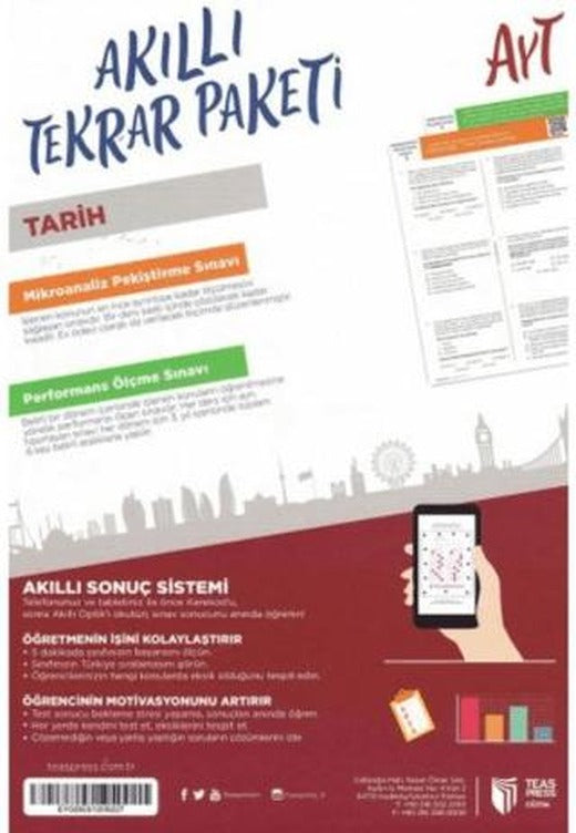 AYT Tarih Akıllı Tekrar Paketleri | Teas Press (Ciltsiz)