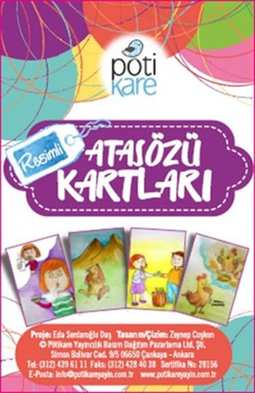 Resimli Atasözü Kartları | Pötikare Yayınları