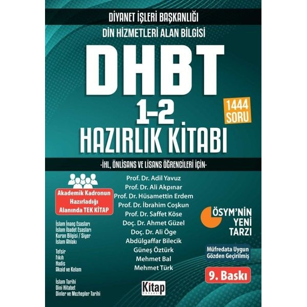 DHBT 1-2 Hazırlık Kitabı