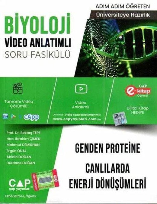 Biyoloji Genden Proteine Canlılarda Enerji Dönüşümleri Konu Anlatımlı Soru Bankası | Çap Yayınları (İnce Kapak)