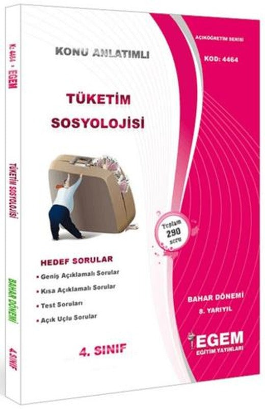 4. Sınıf 8. Yarıyıl Konu Anlatımlı Tüketim Sosyolojisi - Kod 4464