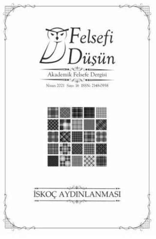 Felsefi Düşün Akademik Felsefe Dergisi Sayı: 16 - Nisan 2021 | Pinhan Yayıncılık (Ciltsiz)
