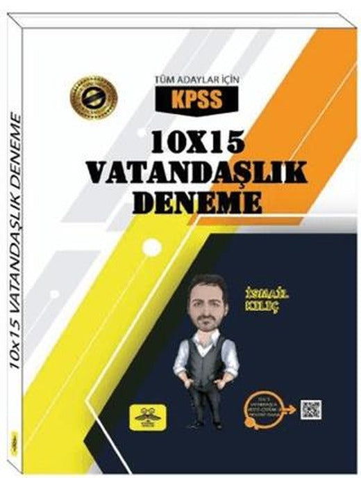 2025 KPSS Vatandaşlık 10x15 Deneme Tamamı Video Çözümlü | Yeni Müfredat Yayınları (Ciltsiz)