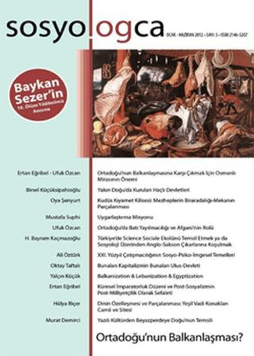 Sosyologca Dergisi Sayı: 3 | Doğu Kitabevi (Ciltsiz)