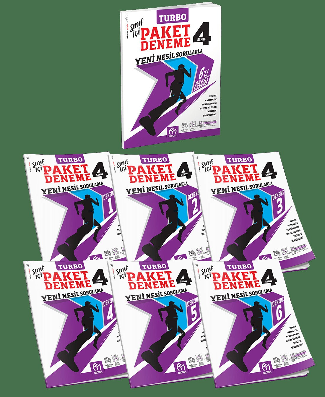 4. Sınıf Turbo Paket Deneme Yeni Nesil Sorularla - 6 Deneme