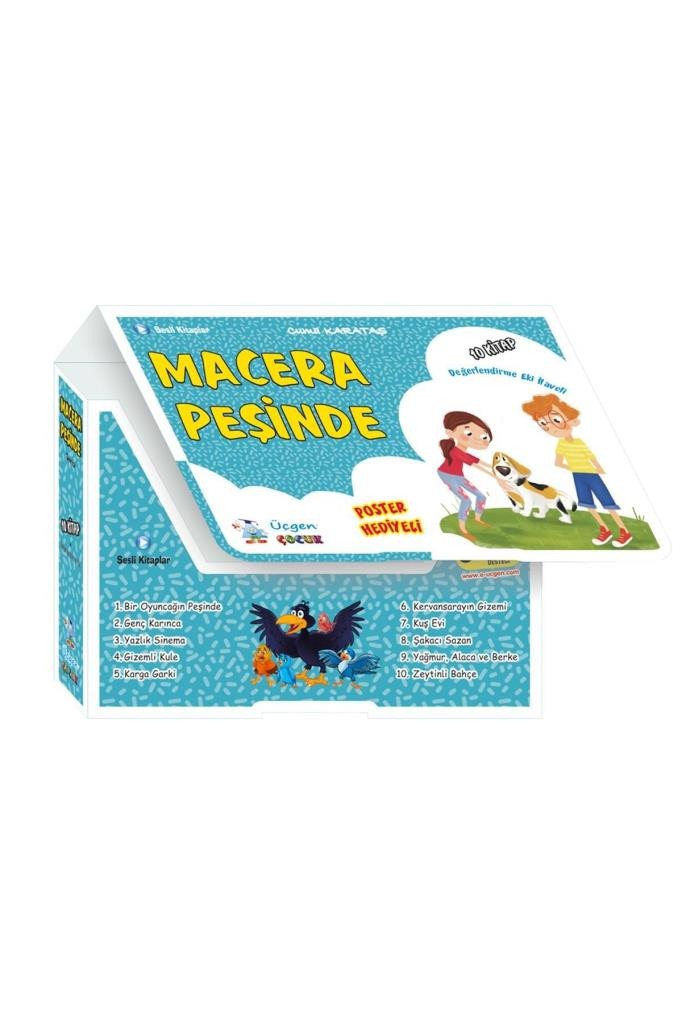 Macera Peşinde Seti - 10 Kitap Takım - Poster Hediyeli | Üçgen Çocuk (İnce Kapak)