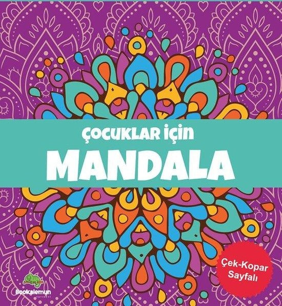 Yetişkinler İçin Mandala - Mor | Leopar Yayınları (İnce Kapak)