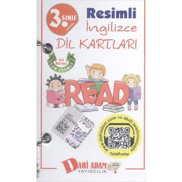 Dahi Adam 3. Sınıf Resimli İngilizce Dil Kartları | Dahi Adam Yayıncılık (İnce Kapak)