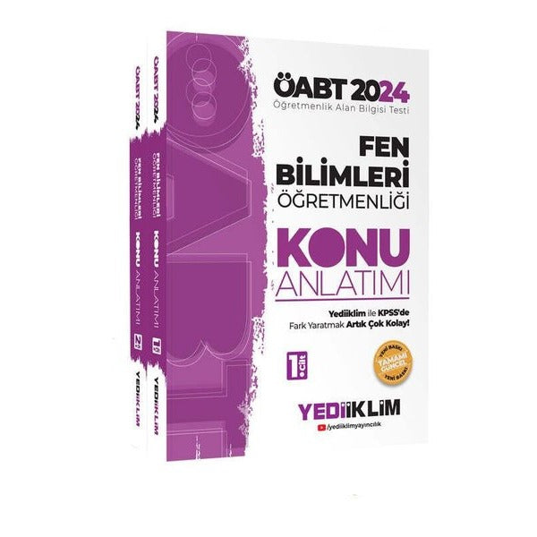 2024 ÖABT Fen Bilimleri Öğretmenliği Konu Anlatımı 1. ve 2 .Cilt | Yediiklim Yayınları (Ciltsiz)