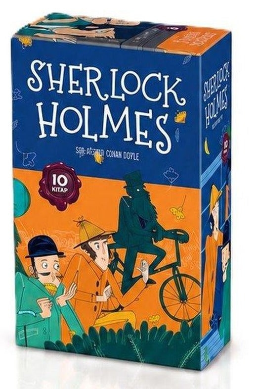 Sherlock Holmes Seti - 10 Kitap Takım - Turuncu Kutulu | The Kitap Genç (İnce Kapak)